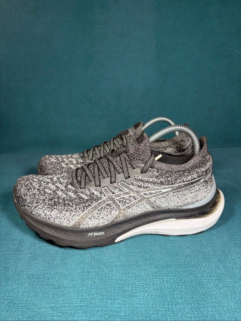 Asics GEL Kayano 29 Womens 8.5 Black Grey Running Shoes Sneakers 1012B300